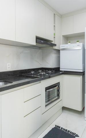 Apartamento à venda com 37m², 2 quartos e 2 vagasCozinha e Área de Serviço