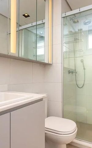 Apartamento para alugar com 71m², 2 quartos e 1 vaga Apartamento para alugar com 71m², 2 quartos e 1 vagaBanheiro 1