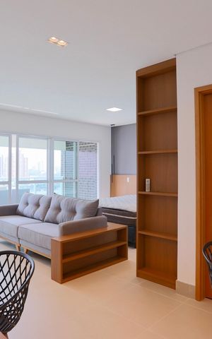 Apartamento para alugar com 55m², 1 quarto e 2 vagas