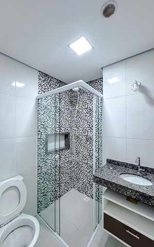 Studio para alugar com 38m², 1 quarto e sem vaga Studio para alugar com 38m², 1 quarto e sem vagaBanheiro