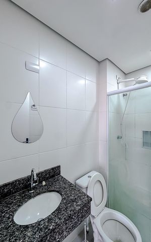 Studio para alugar com 39m², 1 quarto e sem vaga Studio para alugar com 39m², 1 quarto e sem vagaBanheiro