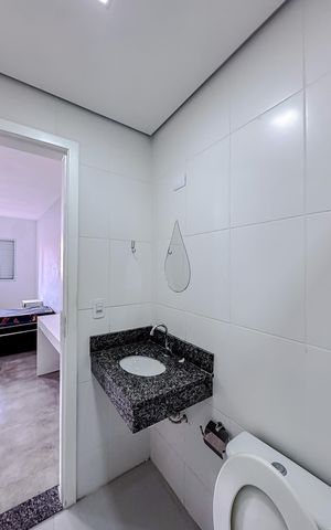 Studio para alugar com 39m², 1 quarto e sem vaga Studio para alugar com 39m², 1 quarto e sem vagaBanheiro