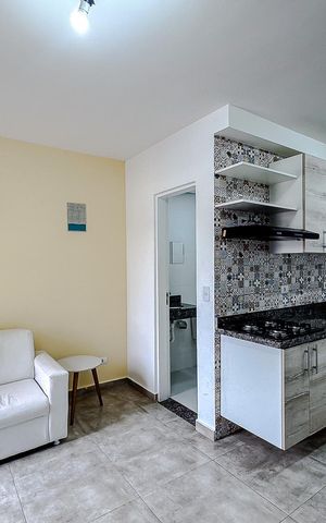 Studio à venda com 39m², 1 quarto e sem vaga Studio à venda com 39m², 1 quarto e sem vagaSala