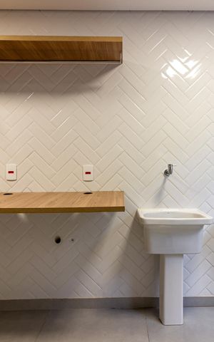 Studio para alugar com 18m², 1 quarto e sem vaga Studio para alugar com 18m², 1 quarto e sem vagaLavanderia