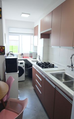 Apartamento à venda com 45m², 1 quarto e 1 vagaCozinha e Área de Serviço
