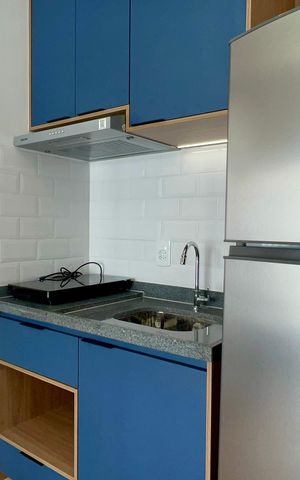 Studio para alugar com 26m², 1 quarto e sem vaga Studio para alugar com 26m², 1 quarto e sem vagaCozinha