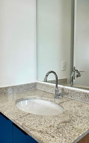 Studio para alugar com 26m², 1 quarto e sem vaga Studio para alugar com 26m², 1 quarto e sem vagaBanheiro da Suíte