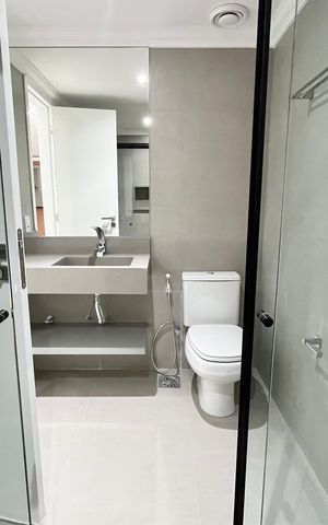 Apartamento à venda com 146m², 2 quartos e 2 vagas Apartamento à venda com 146m², 2 quartos e 2 vagasBanheiro social
