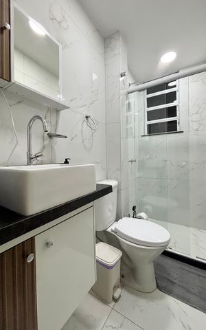 Apartamento à venda com 32m², 1 quarto e sem vagaBanheiro social