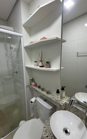 Apartamento à venda com 60m², 2 quartos e 1 vaga Apartamento à venda com 60m², 2 quartos e 1 vagaBanheiro