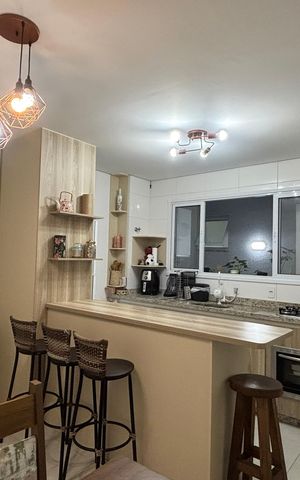 Apartamento à venda com 60m², 2 quartos e 1 vaga Apartamento à venda com 60m², 2 quartos e 1 vagaSala - Cozinha