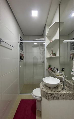 Apartamento à venda com 60m², 2 quartos e 1 vaga Apartamento à venda com 60m², 2 quartos e 1 vagaBanheiro