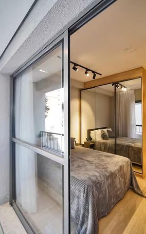 Apartamento para alugar com 28m², 1 quarto e sem vaga Apartamento para alugar com 28m², 1 quarto e sem vagaVaranda