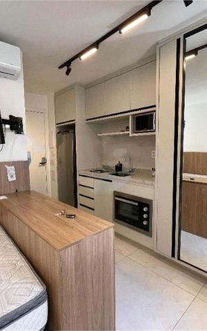 Studio à venda com 27m², 1 quarto e sem vaga