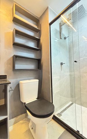 Studio à venda com 25m², 1 quarto e sem vaga Studio à venda com 25m², 1 quarto e sem vagaBanheiro
