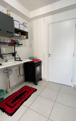 Apartamento à venda com 34m², 2 quartos e sem vaga Apartamento à venda com 34m², 2 quartos e sem vagaCozinha e Área de Serviço