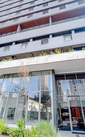 Studio para alugar com 25m², 1 quarto e sem vagaFachada com Plaquinha