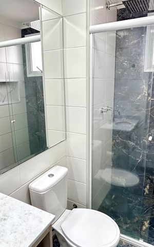 Apartamento para alugar com 66m², 2 quartos e 1 vaga Apartamento para alugar com 66m², 2 quartos e 1 vagaBanheiro 1