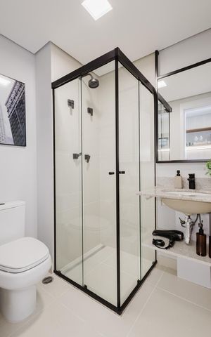 Studio para alugar com 28m², 1 quarto e sem vaga Studio para alugar com 28m², 1 quarto e sem vagaBanheiro