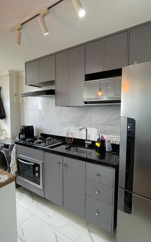 Apartamento à venda com 40m², 2 quartos e sem vaga Apartamento à venda com 40m², 2 quartos e sem vagaCozinha e Área de Serviço