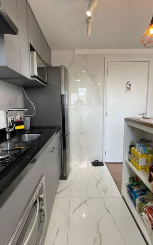 Apartamento à venda com 40m², 2 quartos e sem vaga Apartamento à venda com 40m², 2 quartos e sem vagaCozinha e Área de Serviço