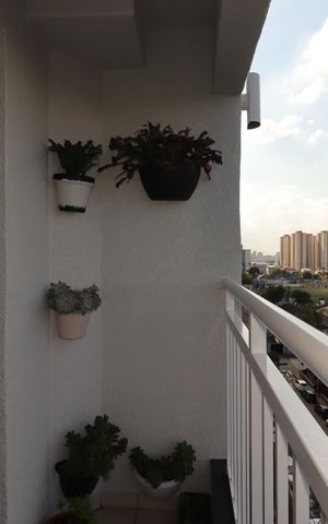 Apartamento à venda com 50m², 2 quartos e 1 vagaSacada da Sala