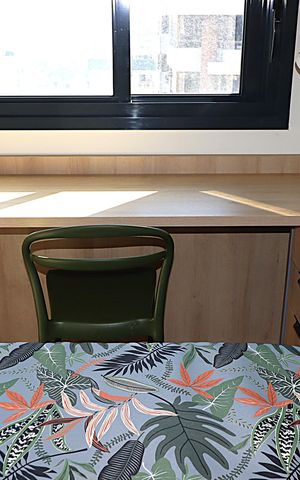 Studio à venda com 28m², 1 quarto e 1 vagaEspaço conjugado - mesa de escritório