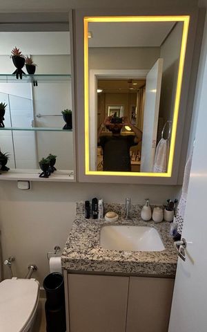 Apartamento para alugar com 63m², 2 quartos e 2 vagas Apartamento para alugar com 63m², 2 quartos e 2 vagasBanheiro 1