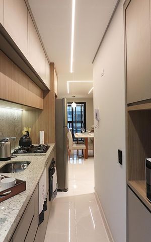 Apartamento à venda com 57m², 2 quartos e 1 vagaCozinha e Área de Serviço