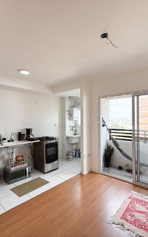 Apartamento para alugar com 32m², 1 quarto e sem vaga Apartamento para alugar com 32m², 1 quarto e sem vagaSala/Cozinha e Área de Serviço