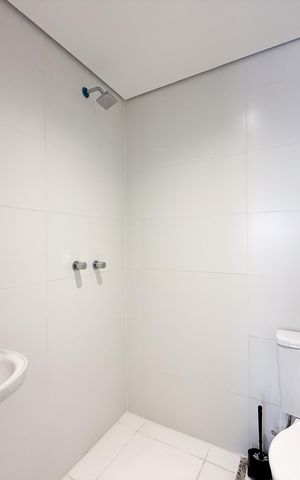 Apartamento para alugar com 32m², 1 quarto e sem vaga Apartamento para alugar com 32m², 1 quarto e sem vagaBanheiro da Suíte