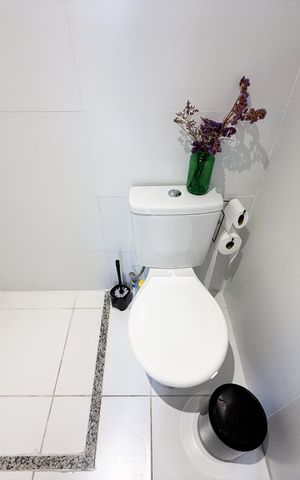 Apartamento para alugar com 32m², 1 quarto e sem vaga Apartamento para alugar com 32m², 1 quarto e sem vagaBanheiro da Suíte