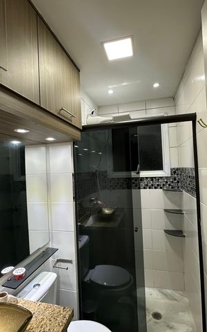 Apartamento à venda com 51m², 2 quartos e 1 vaga Apartamento à venda com 51m², 2 quartos e 1 vagaBanheiro