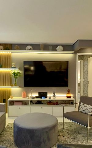Apartamento à venda com 125m², 2 quartos e 1 vaga Apartamento à venda com 125m², 2 quartos e 1 vagaSala de TV