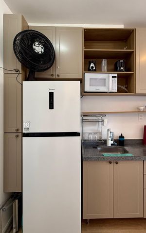 Studio para alugar com 28m², 1 quarto e sem vaga Studio para alugar com 28m², 1 quarto e sem vagaCozinha