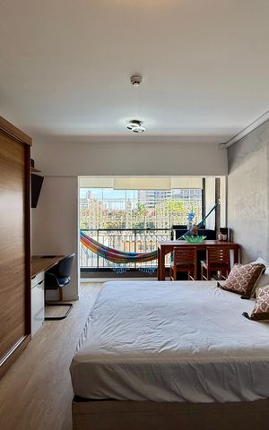 Studio para alugar com 28m², 1 quarto e sem vaga Studio para alugar com 28m², 1 quarto e sem vagaQuarto