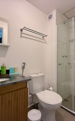 Studio para alugar com 28m², 1 quarto e sem vaga Studio para alugar com 28m², 1 quarto e sem vagaBanheiro