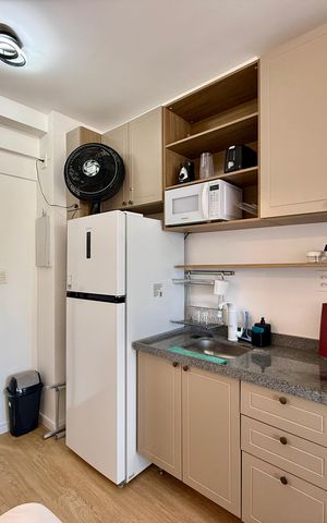 Studio para alugar com 28m², 1 quarto e sem vaga Studio para alugar com 28m², 1 quarto e sem vagaCozinha