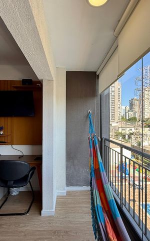 Studio para alugar com 28m², 1 quarto e sem vaga Studio para alugar com 28m², 1 quarto e sem vagaSacada