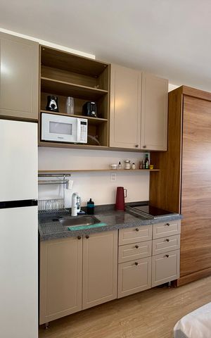 Studio para alugar com 28m², 1 quarto e sem vaga Studio para alugar com 28m², 1 quarto e sem vagaCozinha