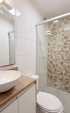 Apartamento à venda com 64m², 2 quartos e 1 vagaBanheiro Social