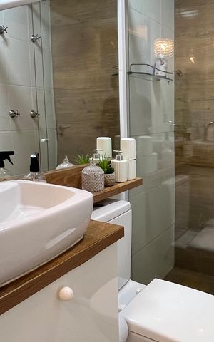 Apartamento para alugar com 74m², 2 quartos e 1 vaga Apartamento para alugar com 74m², 2 quartos e 1 vagaBanheiro da Suíte