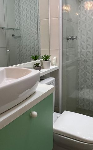 Apartamento para alugar com 74m², 2 quartos e 1 vaga Apartamento para alugar com 74m², 2 quartos e 1 vagaBanheiro
