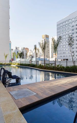 Apartamento para alugar com 27m², 1 quarto e sem vaga Apartamento para alugar com 27m², 1 quarto e sem vagaÁrea comum - Piscina