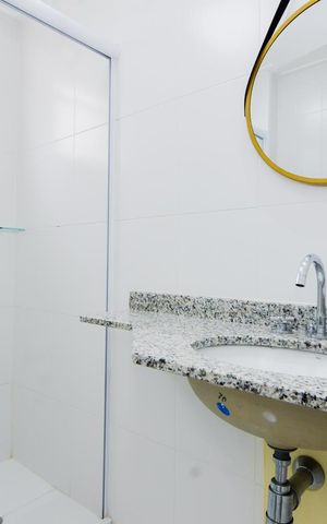 Apartamento à venda com 80m², 3 quartos e 2 vagasBanheiro Social