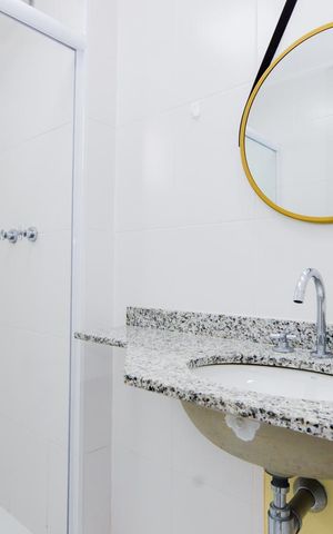 Apartamento à venda com 80m², 3 quartos e 2 vagasBanheiro da Suíte