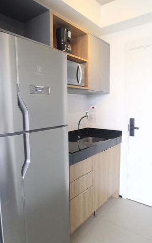 Studio à venda com 28m², 1 quarto e sem vagaStudio