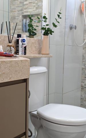 Apartamento à venda com 70m², 2 quartos e 1 vaga Apartamento à venda com 70m², 2 quartos e 1 vagaBanheiro