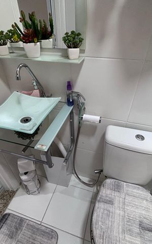 Apartamento para alugar com 43m², 2 quartos e 1 vaga Apartamento para alugar com 43m², 2 quartos e 1 vagaBanheiro