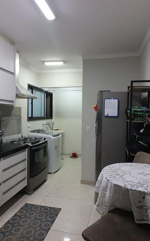 Apartamento à venda com 106m², 3 quartos e 2 vagasCozinha e Área de Serviço